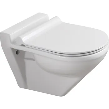 Klozet BESTECO závěsná WC mísa, bílá, 35,5x55 cm (TR2047)