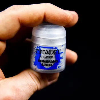 Modelářská barva Citadel Layer: Runefang Steel 12ml - barva na figurky miniatury