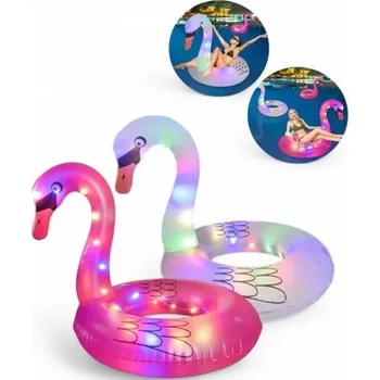 Nafukovací kruh labuť s LED světlem XXL