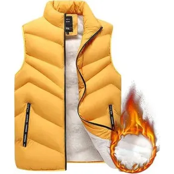 Pánská softshellová bunda Pánská vesta DIMU245 Barva: Žlutá, Velikost: 4XL