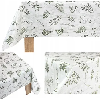 ubrus Elegantní dekorativní keramika Vzor Kapradí Ubrus odolný proti skvrnám 140 x 140 cm