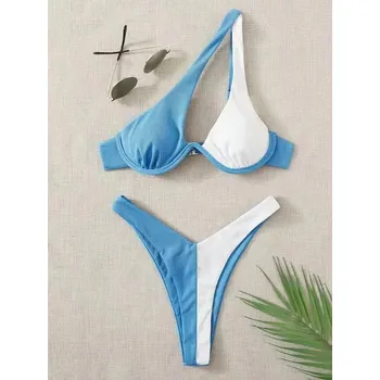 Dámské plavky Dvoudílné plavky na jedno rameno Velikost: S, Barva (Varianta): XQ2148L