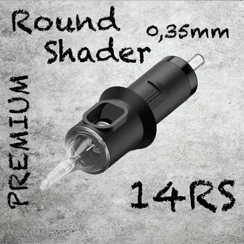 Tetovací jehla 14RS PREMIUM CARTRIDGE 0,35MM ROUND SHADER 1KS N3