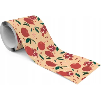 Fototapeta Dekorativní Bordura Bordura na Tapety do Kuchyně OVOCE Granátová Jablka Abstrakce