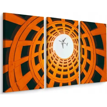 Obraz Obraz Tryptych LETADLO Tunel Perspektiva 3D 60x40