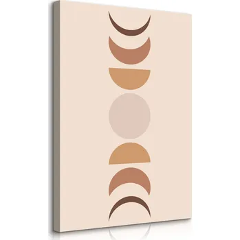 Obraz OBRAZ NA PLÁTNĚ SLUNCE MĚSÍC ABSTRAKCE STYL BOHO 40x50