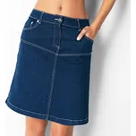 Džínová sukně v rozšířeném střihu modrá 48