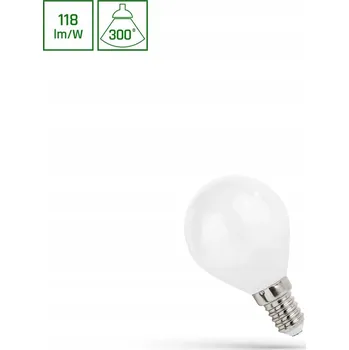Žárovka LED koule E14 230V 5,5W COG NW MILKY SPECTRUM
