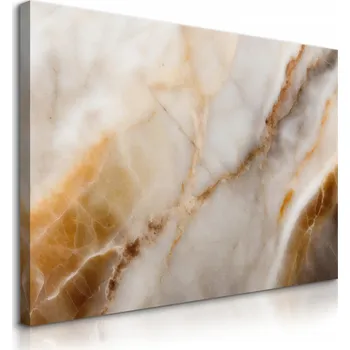 Obraz OBRAZ DO LOŽNICE BÉŽOVÝ MARMOR GLAMOUR STYL ABSTRAKCE 70x50
