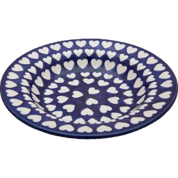 Talíř Jídelní talíř hluboký 24 cm Keramika Bolesławiec