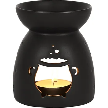 Aroma lampa Aromalampa keramická Kotlík černá - elegantní matný design