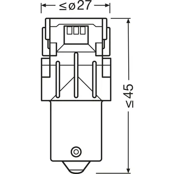 Povinná bezpečnostní výbava Žárovka, blikač ams-OSRAM 7507DYP-2BL
