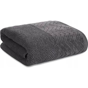 Obraz Bavlněný ručník na ruce Eurofirany Loren grafit 500 g/m2 30x50 cm