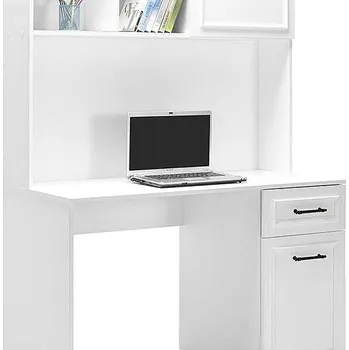 Psací stůl NEJLEVNĚJŠÍ NÁBYTEK Graven s nástavcem, bílý