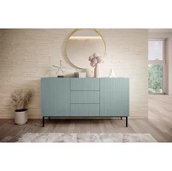 Ložnicová sestava Komoda Nicole 150, šalvějová / černá