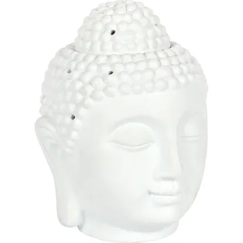 Aromalampa Buddha Bílá Velká - impozantní keramický doplněk
