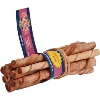 Pamlsek pro psa Tyčka z hovězí kůže Lamb 10ks – jehněčí – 14 cm