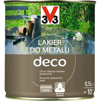 Lak na dřevo Lak na kov V33 bezbarvý lesk 500 ml
