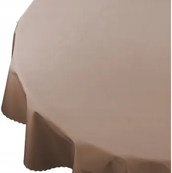 ubrus Obrus Plamoodolný Voděodolný Zahradní Béžová Hnědá Taupe Kulatý prům. 100 cm