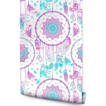 Fototapeta Tapeta barevné lapače snů boho styl do ložnice