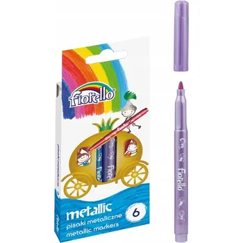 Metalické Fixy fiorello gr-f129-6 6 barev