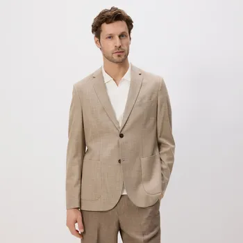 Reserved - Sako slim fit s viskózou - kávová - 7787H-84M - 7787H-84M-L