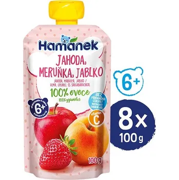 HAMÁNEK Jahoda a meruňka 8× 100 g