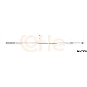 Tažné lanko, ruční převodovka COFLE 2CB.VK044