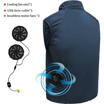 Pánská bunda Pánská sportovní vesta na zip Velikost: 4XL, Barva (Varianta): Modrá