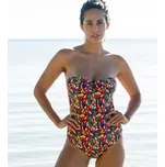 Jednodílné plavky s potiskem Toboki, s odnímatelnými ramínky vícebarevná 50
