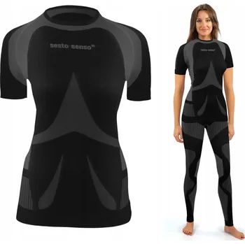 Dámské tričko Dámské termoaktivní tričko PRODYŠNÉ s krátkým rukávem sportovní Sesto Senso *XL