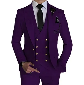 Pánský oblek Plesový oblek MC447 Velikost: S, Barva (Varianta): 1 knoflík purple