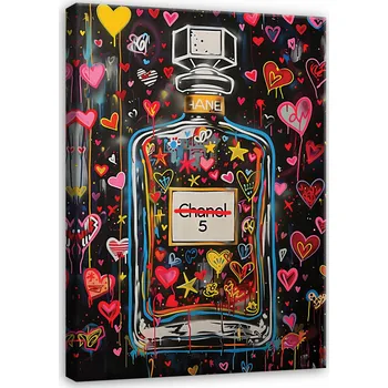 Obraz OBRAZ PARFÉM CHANEL MODERNÍ NA PLÁTNĚ NA ZEĎ DO LOŽNICE OBÝVÁKU 120x80
