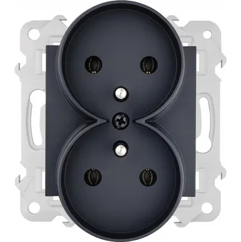 Elektrická zásuvka Elektrická Zásuvka nástěnná Polmark černá