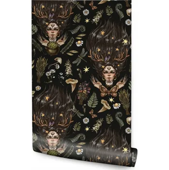 Fototapeta Tapeta v roli 10m ČARODĚJNICE Rostliny Hvězdy Boho