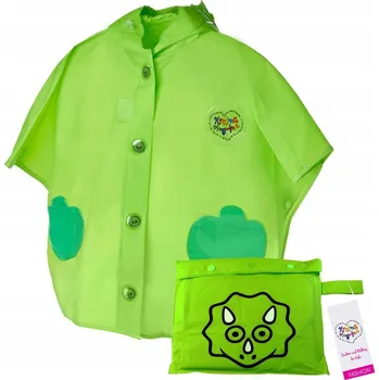 Pláštěnka Zelená PLÁŠTĚNKA do deště pro děti Pončo s OBALEM S