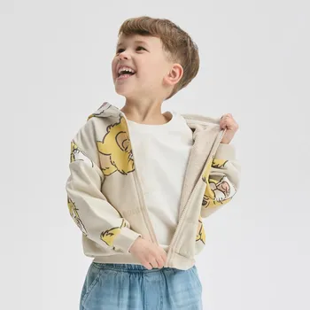 Chlapecká mikina Reserved - Mikina s kapucí The Lion King - béžová - 333CJ-08X - 333CJ-08X-110