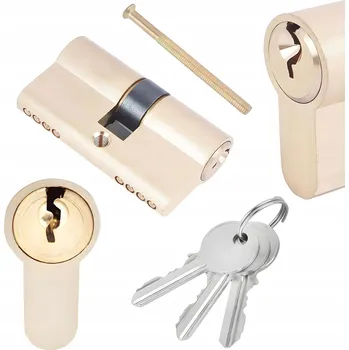 Vložka do dveří Vložka do dveří A&B mosaz 45/45 - Cylindrická vložka s 3 klíči