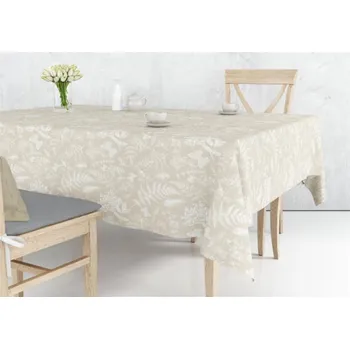 Stůl na stolní tenis Obdélníkový ubrus Domoletti DJT-1052, písek, 140x300 cm