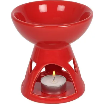 Aroma lampa Aromalampa Red Deep - minimalistická keramika v sytě červené barvě