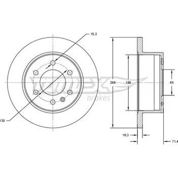 Brzdový kotouč Brzdový kotouč TOMEX TX 71-60
