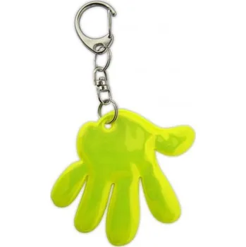 Přívěšek reflexní Ruka žlutá