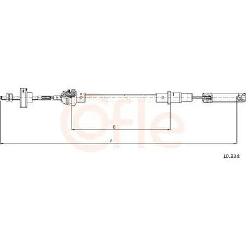Spojkové lanko Tažné lanko, ovládání spojky COFLE 10.338