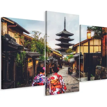Obraz Obraz Tryptych Japonská ARCHITEKTURA Dekor 60x40
