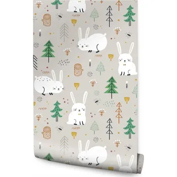 Fototapeta Tapeta do dětského pokoje se zvířátky - králíčci