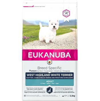 Krmivo pro psa Krmivo EUKANUBA West High. White Terrier 2,5kg