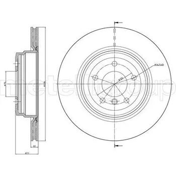 Brzdový kotouč Brzdový kotouč METELLI 23-0873C