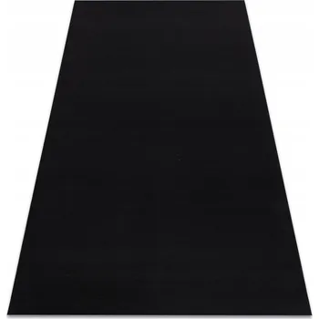 Koberec PODGUMOVANÝ KOBEREC HLADKÝ JEDNOBAREVNÝ RUMBA 60x250 cm černý 160595