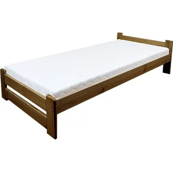 Postel Postel z masivu EDA 80x200 cm, dub, rošt, matrace VITAL