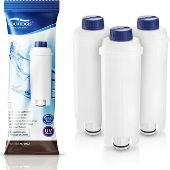 Náhradní díl pro kávovar Filtr do vody Aqualogis, náhrada 3 ks pro kávovary DeLonghi